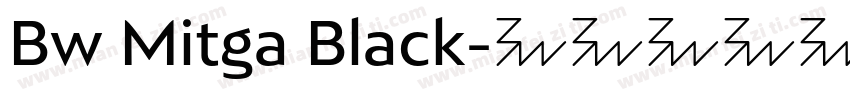 Bw Mitga Black字体转换